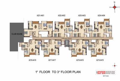 Project Image of 0.0 - 1684.0 Sq.ft 3 BHK Apartment for buy in Casagrand Regal