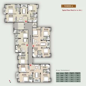Project Image of 1261 Sq.ft 3 BHK Apartment / Flat for sale in Omarhati for Rs. 6250000