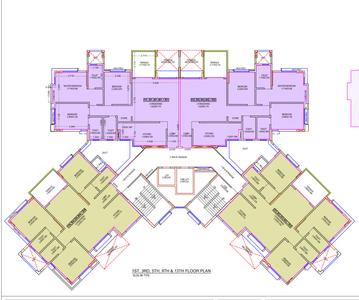 Project Image of 1243.23 - 1275.52 Sq.ft 3 BHK Apartment for buy in Kumar Princetown Royal B3 and B6