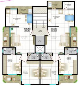 Project Image of 1220.0 - 2300.0 Sq.ft 2 BHK Apartment for buy in Samruddhi Heights