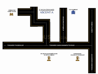 Project Image of 1748.0 - 2010.0 Sq.ft 3 BHK Apartment for buy in Casagrand Ascentia