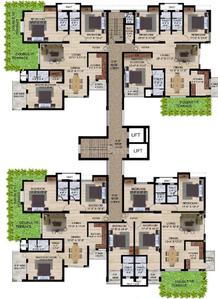 Project Image of 1880.0 - 2615.0 Sq.ft 3 BHK Apartment for buy in Panchratna Heritage