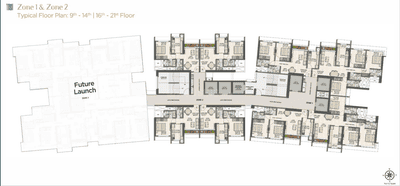 Project Image of 425.0 - 910.0 Sq.ft 1 BHK Apartment for buy in Srishti Oasis
