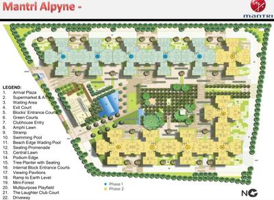 Project Image of 975.0 - 1860.0 Sq.ft 2 BHK Apartment for buy in Mantri Alpyne
