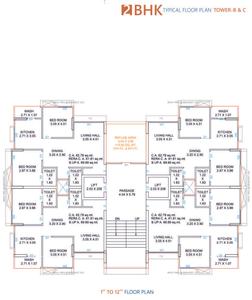 Project Image of 649.06 - 883.39 Sq.ft 2 BHK Apartment for buy in Hasti Shree Hari Sakar