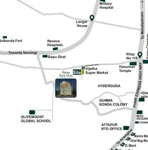 S S Navya Park View Location Plan 1