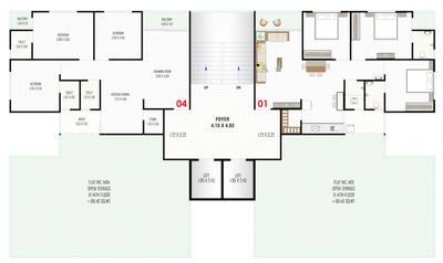 Project Image of 592.88 - 827.53 Sq.ft 2 BHK Apartment for buy in Vincitore Valley