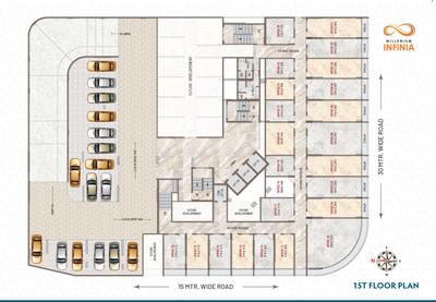Project Image of 447.67 - 1917.16 Sq.ft 1 BHK Apartment for buy in Millenium Infinia