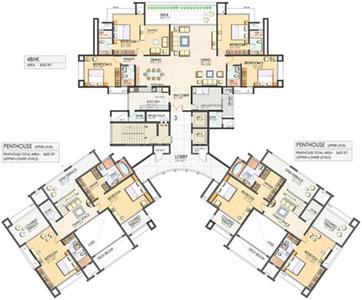 Project Image of 1500.0 - 3600.0 Sq.ft 2 BHK Apartment for buy in Clover Belvedere
