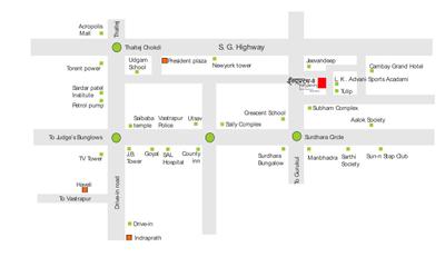 Project Image of 1703 Sq.ft 3 BHK Apartment / Flat for sale in Thaltej for Rs. 26500000