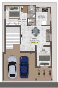 Project Image of 665.0 - 995.0 Sq.ft 2 BHK Apartment for buy in JK Trinity
