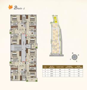 Project Image of 725.0 - 944.0 Sq.ft 2 BHK Apartment for buy in Meena Maple 1 & 2