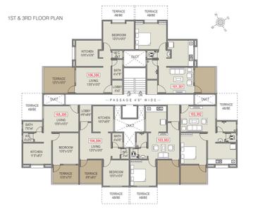 Project Image of 346.0 - 436.0 Sq.ft 1 BHK Apartment for buy in Fortune Nirvana Homes