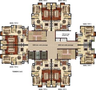 Project Image of 334.0 - 588.0 Sq.ft 1 BHK Apartment for buy in Paarth Humming Phase 1