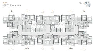 Project Image of 258.0 - 630.0 Sq.ft 1 BHK Apartment for buy in Marathon Nextown
