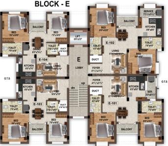 Project Image of 349.5 - 885.55 Sq.ft 2 BHK Apartment for buy in Optima Diamond
