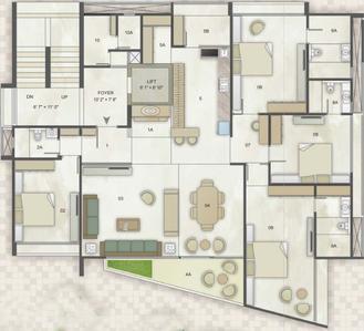 Project Image of 0.0 - 2129.0 Sq.ft 4 BHK Apartment for buy in SSB Shalin Exotica
