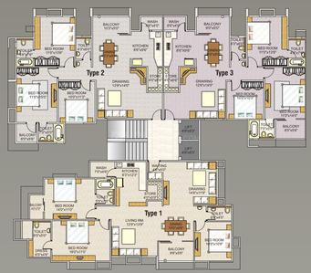Project Image of 0.0 - 1800.0 Sq.ft 3 BHK Apartment for buy in Sun Divine 1