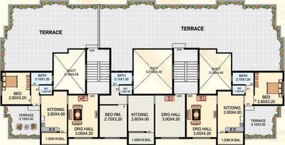 Project Image of 380.0 - 527.0 Sq.ft 1 BHK Apartment for buy in Kalyani City