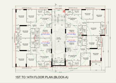 Project Image of 1100 Sq.ft 3 BHK Apartment / Flat for sale in University Area for Rs. 13000000