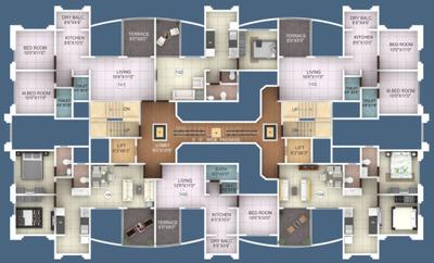 Project Image of 485.0 - 498.0 Sq.ft 2 BHK Apartment for buy in Bokhara Orient Palace