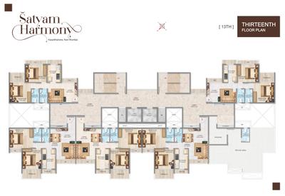 Project Image of 413.0 - 496.0 Sq.ft 2 BHK Apartment for buy in Satyam Harmony
