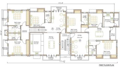 Project Image of 1108.0 - 1535.0 Sq.ft 3 BHK Apartment for buy in GR Natarajan Manushree