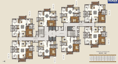 Project Image of 852.61 - 1675.0 Sq.ft 2 BHK Apartment for buy in Honer Aquantis