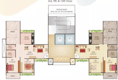 Project Image of 543.0 - 690.0 Sq.ft 3 BHK Apartment for buy in Sunny Orchid Arcade