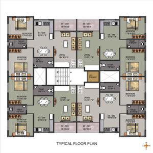 Project Image of 0.0 - 1100.0 Sq.ft 2 BHK Apartment for buy in Aaradhya Palace