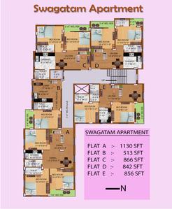Project Image of 513.0 - 1130.0 Sq.ft 1 BHK Apartment for buy in Sweet Swagatam Apartment
