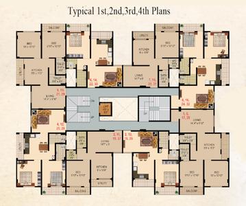 Project Image of 477.0 - 623.0 Sq.ft 1 BHK Apartment for buy in K B Residency