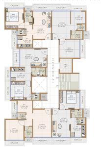 Saras Casa Casa Cluster Plan from 2nd to 5th Floor 1