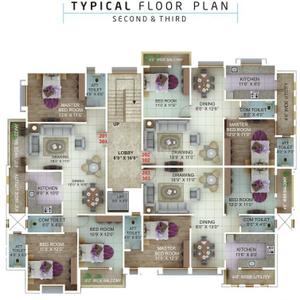 Project Image of 1150.0 - 1550.0 Sq.ft 2 BHK Apartment for buy in Green Amans Platina