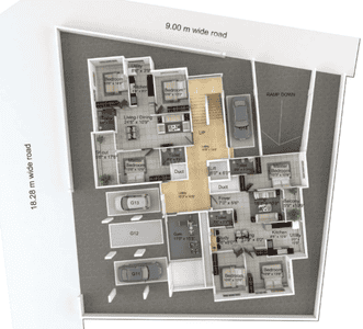 Project Image of 1615.0 - 1635.0 Sq.ft 3 BHK Apartment for buy in Mahabaleshwara Classique Mayflower