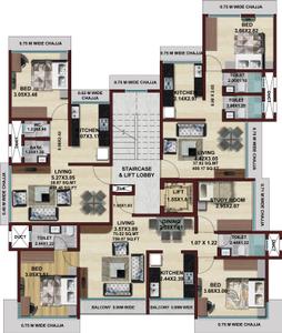 Project Image of 0.0 - 609.0 Sq.ft 2 BHK Apartment for buy in Sun Vision Paresh Kunj