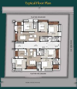 Project Image of 1857.0 - 1902.0 Sq.ft 3 BHK Apartment for buy in T M S Basavlata