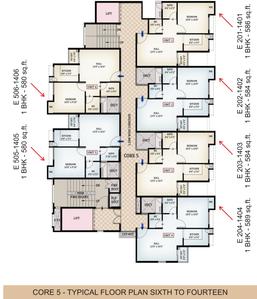 Project Image of 969.0 - 1457.0 Sq.ft 2 BHK Apartment for buy in Sidharth Crown