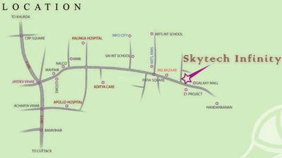 Project Image of 0.0 - 990.0 Sq.ft 2 BHK Apartment for buy in Skytech Infinity Apartment