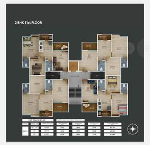 Project Image of 604.0 - 631.0 Sq.ft 2 BHK Apartment for buy in Venkatesh Hill Side Plot No 2 Building 1