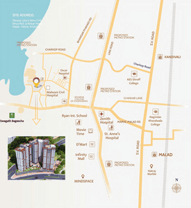 Project Image of 600 Sq.ft 1 BHK Apartment / Flat for sale in Malad West for Rs. 10400000