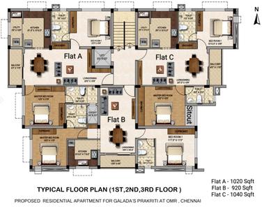Project Image of 920.0 - 1040.0 Sq.ft 2 BHK Apartment for buy in Galada Prakriti