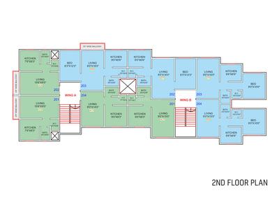 Project Image of 410.0 - 595.0 Sq.ft 1 RK Apartment for buy in Sai Jivdani Shilp