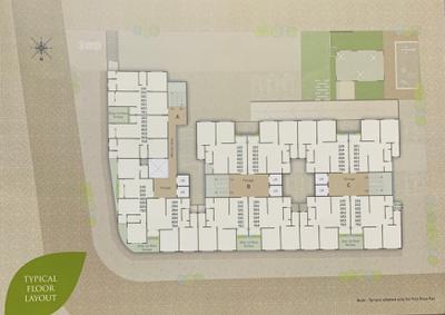 Project Image of 575.33 - 606.12 Sq.ft 2 BHK Apartment for buy in Jalaram Neelkanth Geens