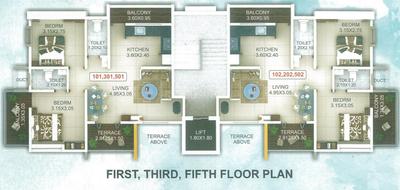 Project Image of 0.0 - 711.0 Sq.ft 2 BHK Apartment for buy in Dgcon Meera Casa