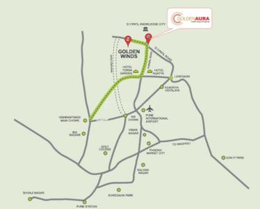 Project Image of 654.34 - 860.04 Sq.ft 2 BHK Apartment for buy in Golden Aura Phase I 