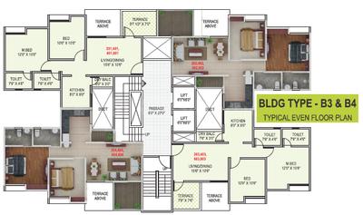 Project Image of 574.9 - 671.56 Sq.ft 2 BHK Apartment for buy in F5 Green County