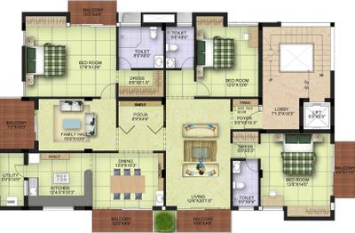 Project Image of 0.0 - 2860.0 Sq.ft 3 BHK Apartment for buy in Gatala Sanathana