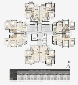 Project Image of 531.0 - 593.85 Sq.ft 2 BHK Apartment for buy in Mahindra Centralis Tower 2