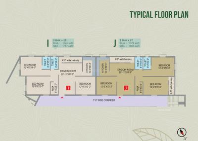 Project Image of 1226.0 - 1853.0 Sq.ft 2 BHK Apartment for buy in Intellex Ecotopia